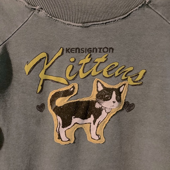 One of a kind Green Kitten Top - Picture 2 of 4